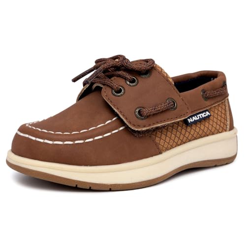 Nautica Kid's Spinnaker Youth Boat Shoe Casual Loafer 2 Eye Lace (Little Kid/Big Kid)