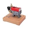 Metal Engine Set for Adults, Mini Single-Cylinder Four-Stroke Engine Model, Creative Science Experiment Toy Gift (That Working)