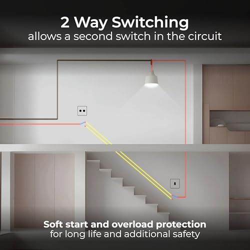 BG Electrical Intelligent Double Wall Dimmer Switch, 2 Way, Screwless Front Plate, Premium Flatplate, Matt Black, 200W, FFB82 - Image 7