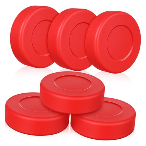 BESPORTBLE 6Pcs Matte Inline Hockey Pucks with Mesh Hockey Balls for Practice Durable Hockey Equipment for Enhanced Accuracy and Control
