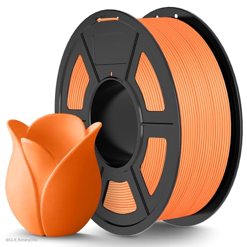 Image of TECBEARS Sunny Orange Matte PLA Filament for High Speed 50-600mm /s Printing | 1KG PLA, Smooth Extrusion, Tangle Free, Vacuum Sealed, 1.75MM Filament ±0.02mm Accuracy Compatible with Most FDM Printers