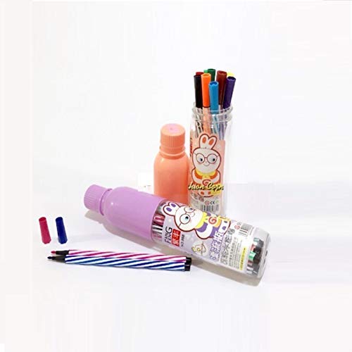 Magnusdeal Color Pen with Bottle 12 pc Set Sketch Color Pen/Colour