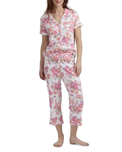 Image of Karen Neuburger Women's Short Sleeve Girlfriend Capri Pajama Set