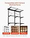VEVOR 3-Tier Heavy Duty Wall Garage Shelving, 1 x 3 ft Steel Wall Mounted Shelving Unit, 11 x 36 Inch Per Shelf Floating Storage Metal Rack for Garage with 450 lbs Total Weight Capacity, Black