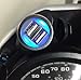 3.3 Amp Hella DIN Plug to Dual Port USB Charger Shorty Socket, Compatible with BMW Motorcycles