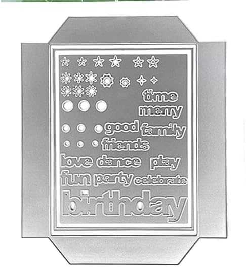 Picket Fence Studios Full Front Shaker Die Set A2 Card Size with Extra Dies, Silver