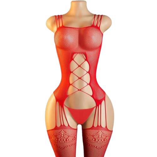 WMZRKY Sexy Bodystocking Lingerie for Women, Fishnet Bodysuit Fish Net