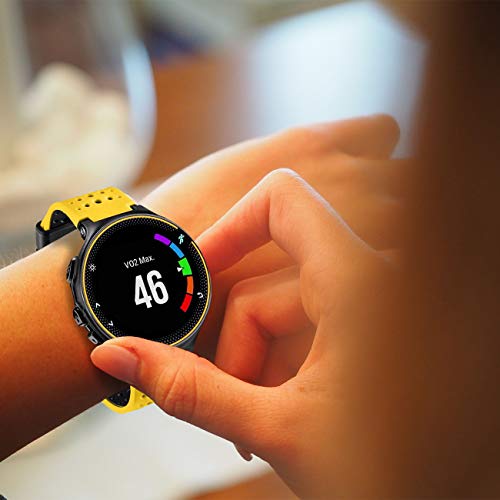 Image of Band Compatible with Garmin Forerunner 235, Soft Silicone Replacement Watch Band Strap Wristband for 220 /230 /235 /620 /630 /735XT /235 Lite Smart Watch for Women Men