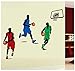Y-XM Adesivo Murale Decorazione Domestica di DIY NBA Sport Basket Tre Persone Wall Stickers
