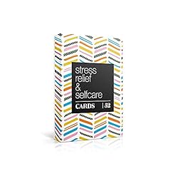 Allura & Arcia 52 Stress Less & Self Care Cards – Mindfulness & Meditation Exercises – Anxiety Relief & Relaxation