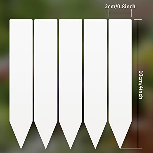 Amorning SZ-BC210YB 100Pcs 4 Inch Plant Labels,Plastic Waterproof Nursery Stake Tags thumb #1