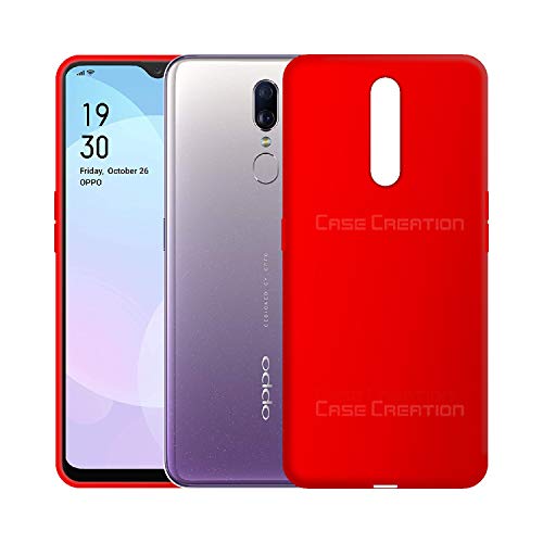 Image of Case Creation Luxurious OG Series for Oppo F11 Case Cover,Anti-Dirty Slim Case Frosted Matte Cute Candy TPU Raised Bezel (Splash of Color) Back Cover for Oppo F11 -Wine Red