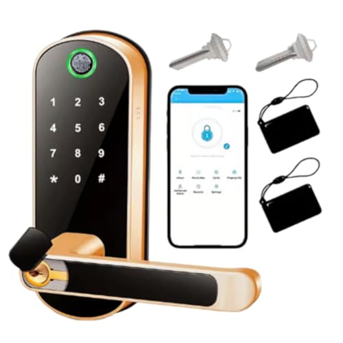 ���o�[�n���h���� �X�}�[�g�w��h�A���b�N �w��F�� �J�[�h�L�[ �L�[�z���_�[ USB�ً}�d�� �u���[�g�D�[�X �f�W�^���p�X���[�h IC �L�[ �݊��� �ƒ�p �I�t�B�X (Tongtong Lock �w��F�؃G�f�B�V���� - �S�[���h)