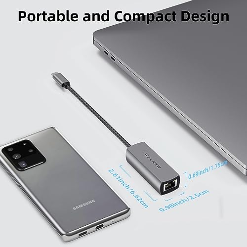 Adaptador Ethernet USB-C de 2.5 GB Thunderbolt 3 de alta durabilidad 6