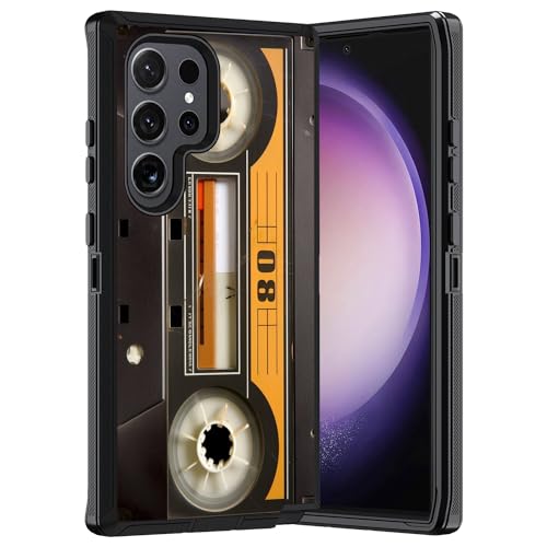 ERWYTYIOI Samsung Galaxy S24 UltraP[XAϋv 3w ~^[O[h h~ ϏՌ X^CbV یP[X Samsung Galaxy S24 Ultra 5G (6.8C`A2024)Age[vR[