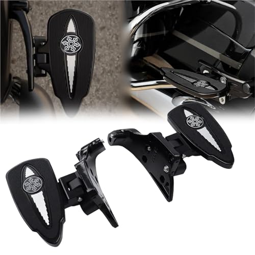 Beifahrer-Trittbrett Mit Montagesatz Für Indian Chief Dark Horse Challenger Springfield Roadmaster Pursuit Chieftain Vintage Fußstützen(Style A Black)