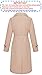 RISISSIDA Trench Coats for Women Long Double Breasted Spring Fall Waterproof Rain Jacket Overcoat Beige X-L