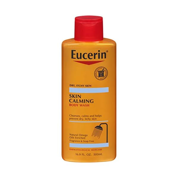 Eucerin-Skin-Calming-Body-Wash-Cleanses-and-Calms-to-Help-Prevent-Dry-Itchy-Skin-169-fl-oz-Bottle Eucerin Skin Calming Body Wash, Gentle Body Wash for Dry, Itchy Skin, Free of Soap, Fragrances and Dyes, 16.9 Fl Oz Bottle