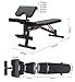 ZQJYMXM Foldable Utility Weight Bench for Home Gym, Adjustable Sit Up Bench for Full Body Workout, Roman Chair, Abs Exercise Fitness Equipment