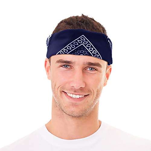 FEPITO 20 pièces Bandanas Paisley assortis Bandanas Cowboy Unisexe Nouveauté Impression Tête Enrouler Écharpe Poignet pour Femmes et Hommes – vue 6