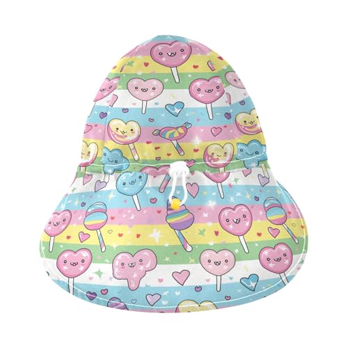 Cane Candy Cartoon Kids Sunhat Baby Boys Beach Girl Sun Protection Adjustable Travel Essentials3