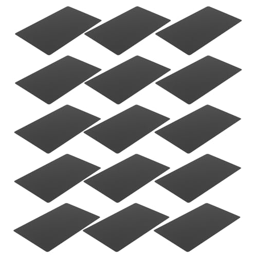 jojofuny 50個 製ビジネスカード ブラックマット スムース表面 両面印刷対応 名刺作成用レーザー彫刻 昇華対応