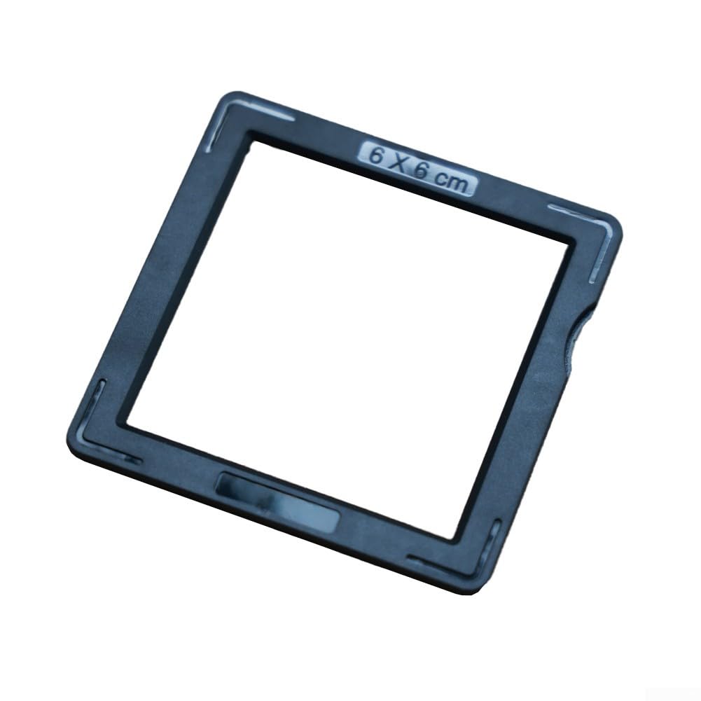 120 Film-Negativhalter, 6 x 6 Format, 50 Paar robuste ABS-Diarahmen für 60 x 60 mm Negative, sicherer schwarz-weißer Aufbewahrungs-Organizer für Fotografen (schwarz)