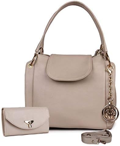 Classic Fashion Cream Color Handbag Combo for Women and Girls