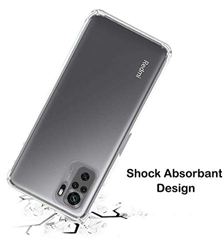 Image of Soft Flexible Silicone Back Cover (Xiaomi Redmi Note 10, Transparent Case)