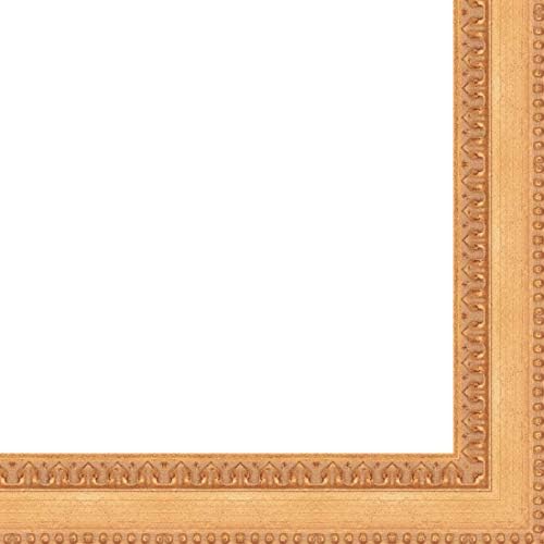 Picture Frame Moulding (Wood) 100ft Bundle - Ornate Gold Finish - 2.25" Width - 5/8" Rabbet Depth