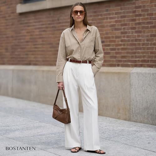 BOSTANTEN Medium Vegan Leather Shoulder Handbag for Women Vintage Lightweight Hobo Purse with Adjustable Wide Strap for Work by BOSTANTEN - Used condition - Image 3