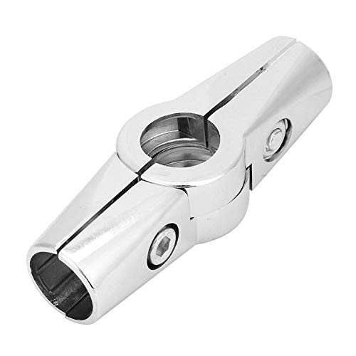 Abrazadera de tubo Conector de instalación de tuberías Aleación de aluminio Diámetro interno 25 mm Conector redondo giratorio de 3 vías para rack de muebles