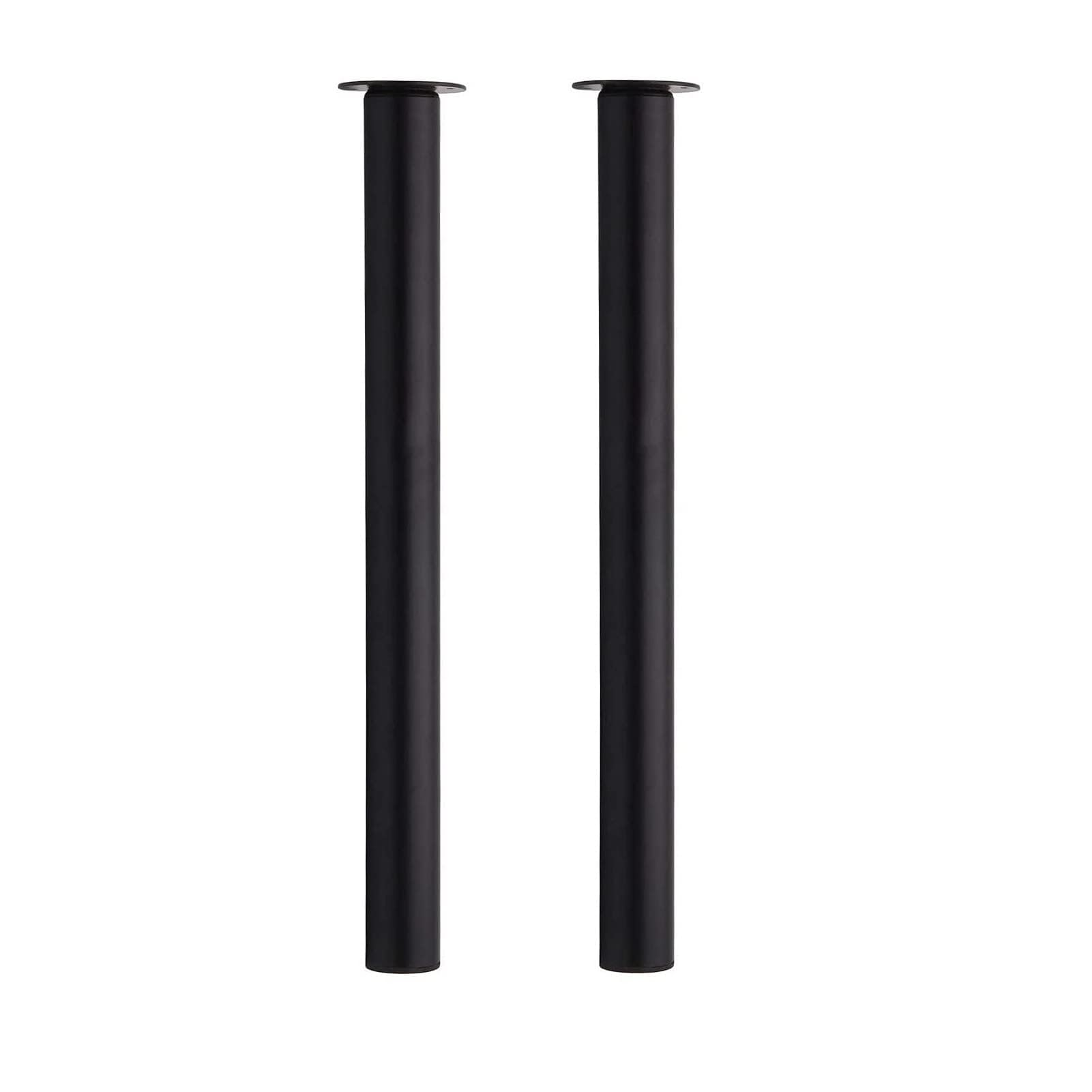 GREENSAPPIRE Table Leg Adjustable Height 710mm-1100mm Breakfast Bar Worktop Support Table Leg Brushed Steel for Furniture Dining Table Coffee Table Bar Table (Black, 2 PCS)