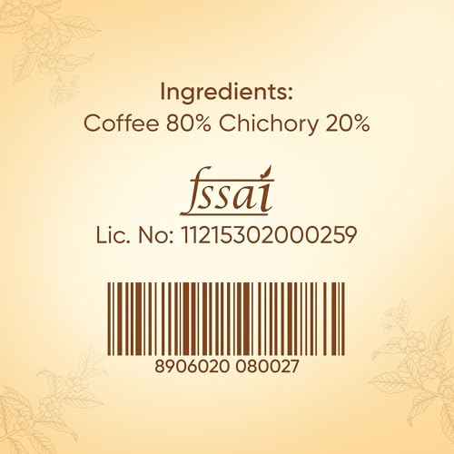 Bayar's Coffee 80 Degree Filter Coffee Powder 500g | Bold South Indian Blend with 80% Coffee & 20% Chicory |Strong Decoction & Rich Aroma | Freshly Roasted & Ground for Every Cup