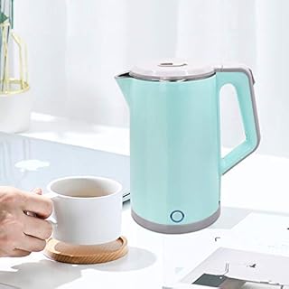 Electric Kettle, 2.3 Litre Double Wall Stainless Steel Coffee Tea Pot, Auto Shut Off Kettle with Handle Hot Water Tea Kettle Coffee Maker Water Boiler, Boiling Milk for Kitchen Hotel restaurent Home, Cordless 360 Base, Fast Boiling kettle - 1500W