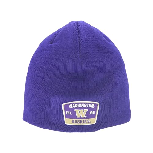 Washington Huskies NCAA Officially Licensed Beanie Edge Patch Switchback Team Color
