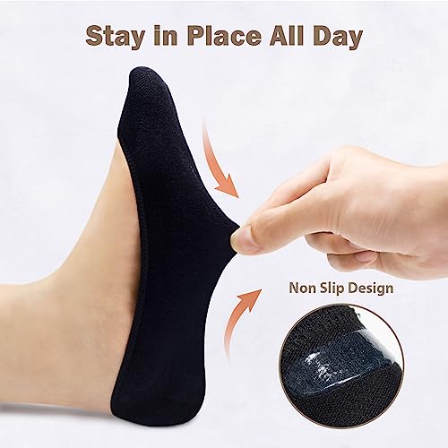 Image of Jane Stone No Show Socks Women - Non Slip Hidden for Flats Boat Invisible Ultra Low Cut Liner Socks(Size 5-8 /9-11)