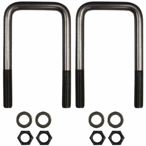 Replacement for Blue Bird Vision Year 2011 Square U Bolt KIT .75 in -16 X 4 in X 7-.75 INCH Grade 8 by Technical Precision