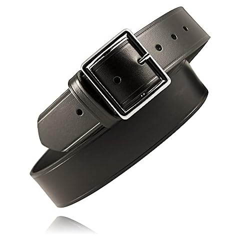 Boston Leather 1.75in. Garrison Leather Belt (38, Black) Cover