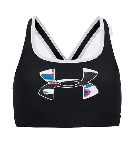 Under Armour Girls' Mid Impact Crossback Graphic Bra