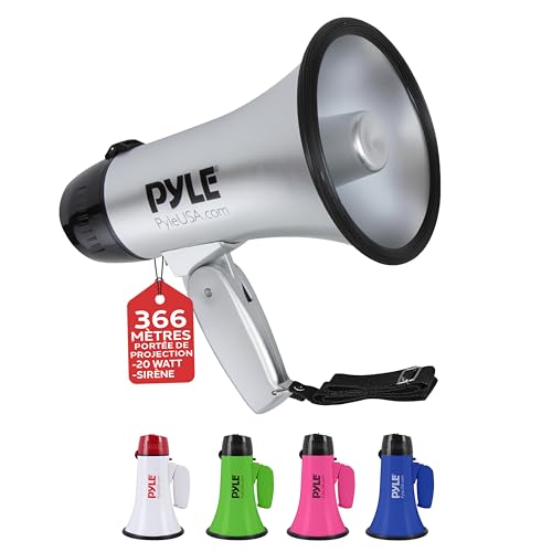 PYLE Haut-Parleur Mégaphone Portable...