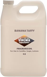 Banana Taffy Fragrance Oil (Our Version of The Brand Name) (8 LB Jug) for Candle Making, Soap Making, Tart Making, Room Sprays, Lotions, Car Fresheners, Slime, Bath Bombs