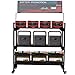 EROTASH Battery Rack, Car Battery Rack, Battery Display Rack, Rolling Battery Shelf, Heavy Duty Battery Stand with Wheels