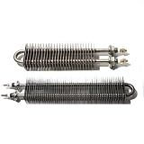 220V Quadratische Heizung 300-400C M16 Gewinde Edelstahl Wärmeableitungsplatte 200/300/400/500MM 1St(25x50mm Fin Plate,230V_200MM 250W)