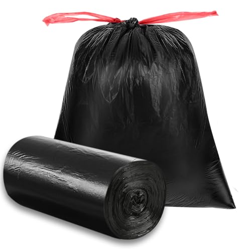 Image of O2frepak 33 Gallon Drawstring Tall Kitchen Trash Bags,Clean Fresh Scent and Heavy Duty Garbage Bags(30 Count,80x100cm)