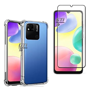 Kit Capa Anti Impacto e Película De Vidro 3D Compatível Com Xiaomi Redmi 10A