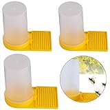 Hpamba Bienenstock Imkerei Wasser Honig Bienenstock Eingang Imker Wasser Bienenstock Bienen Wasser Feeder Bienenstock-Wasser-Zufuhr Futter Automat Bienen Wasserspender Kunststoff Bienen Werkzeug 3PCS