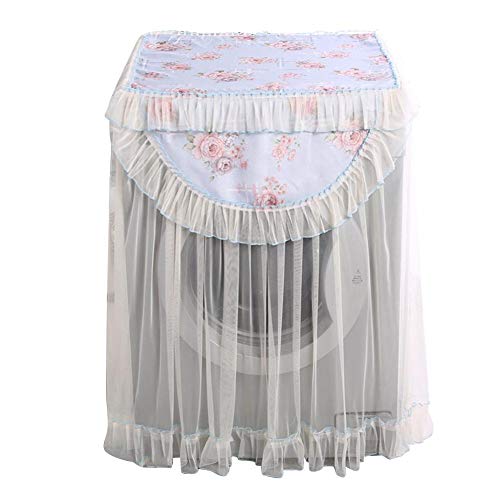 TOMATION Lace Flower Washing Machine Dust Cover, Front And Durable Household Soft Lace Protective Cover, Lace Flower Dust Covers For Dryers Washer Laundry cool