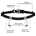 Podinor Race Number Belt, BIB Waist Hip Card Holders Running Number Belt for Triathlon, Marathon, with 6 Gel Loops to Attach Energy Gel (Pack of 2) (Black+Black)