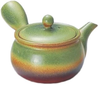 常滑焼3-244間宮 20号黄灰釉袋形深蒸急須 AM-T127